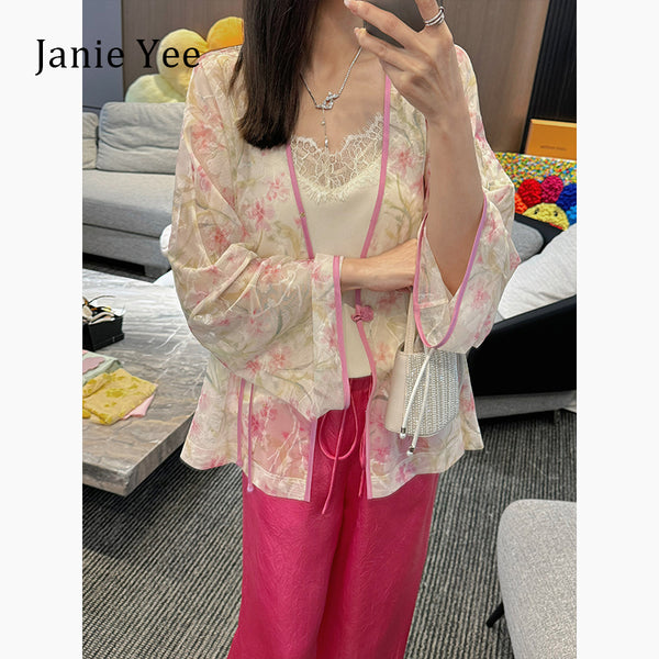 24A0337 Pink Chinese style top