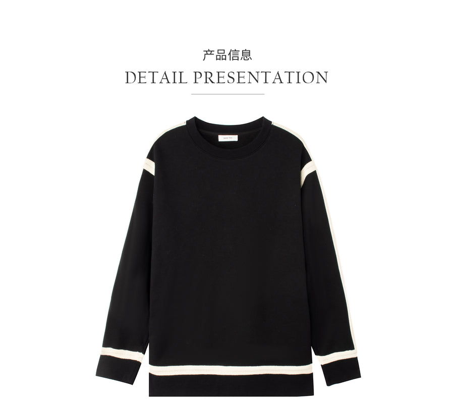 23A0306 Black Embroidered Sweatshirt